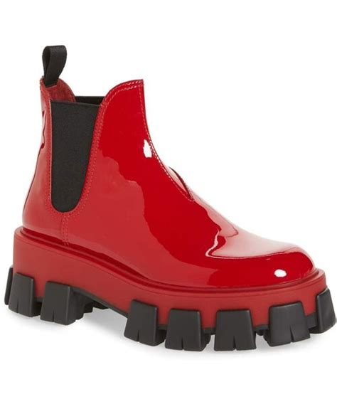 prada lug chelsea rain boot